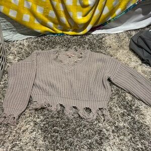 Cropped sweater